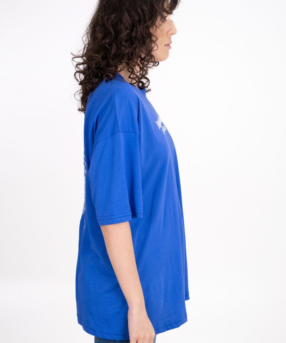 Cosmic Cobalt Blue Tiger T-Shirt