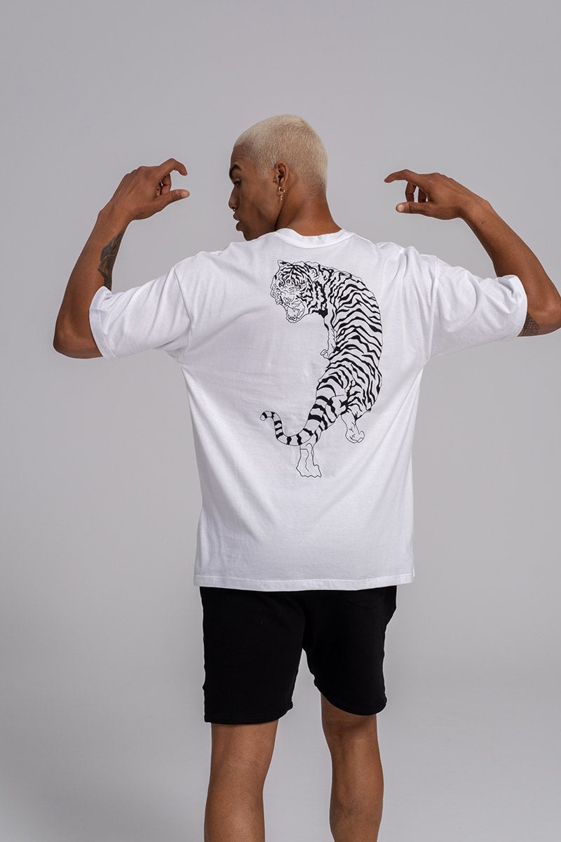 Tiger White Tshirt