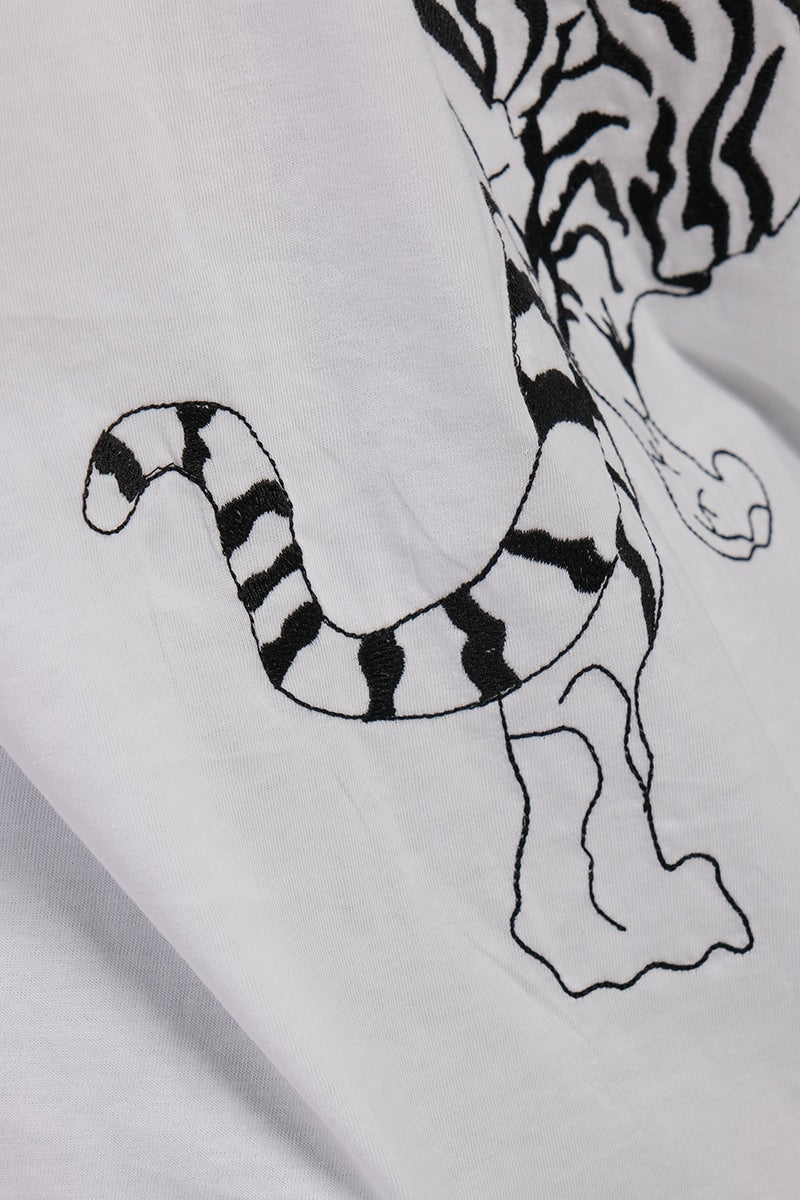 Tiger White Tshirt