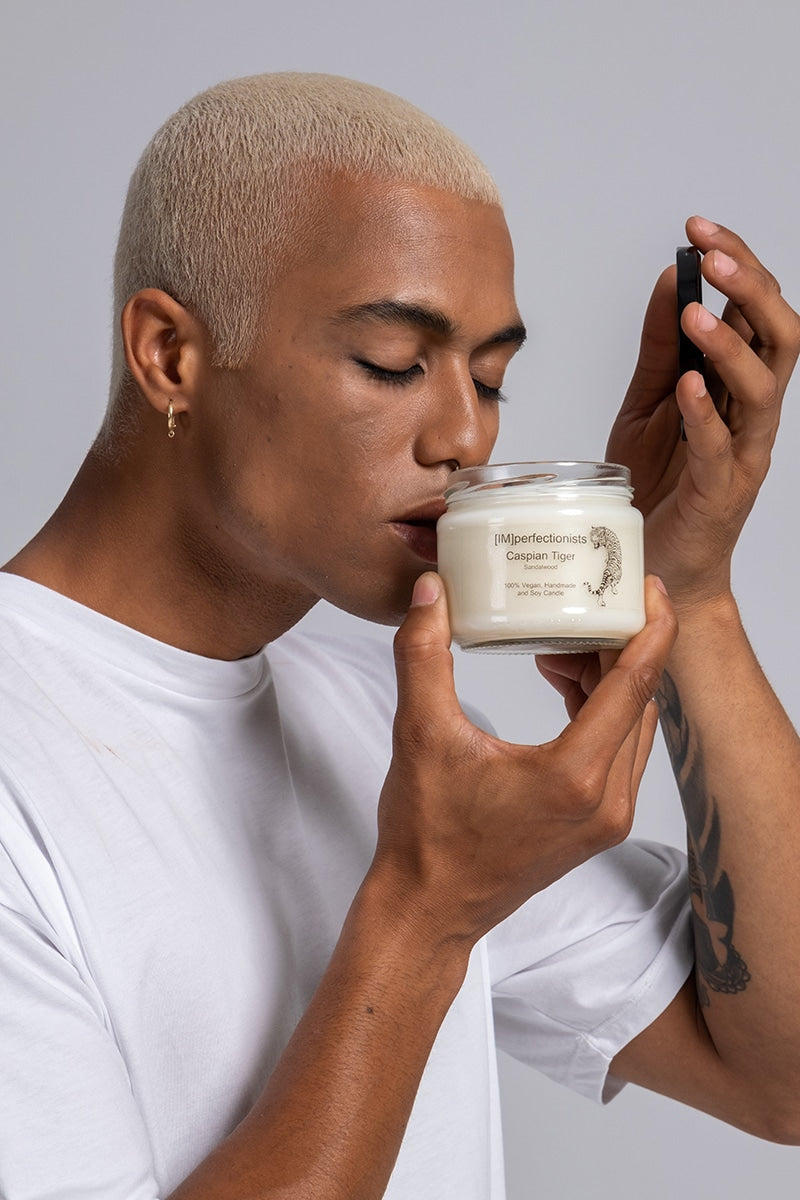 Candle Transforming into Caspian Tiger Hand Cream