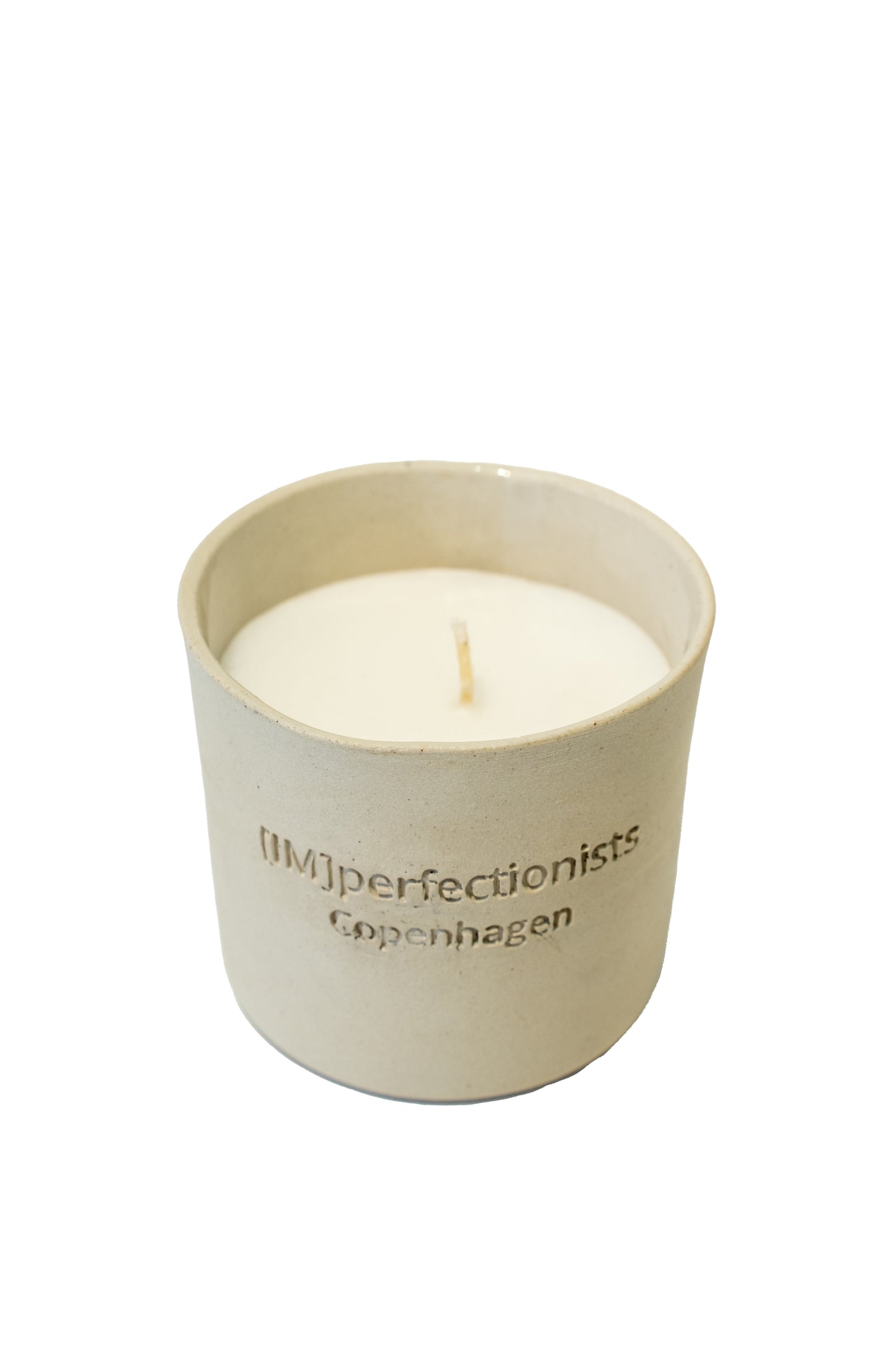Beige Tiger Ceramic Candle Small – Autumn Sunlight