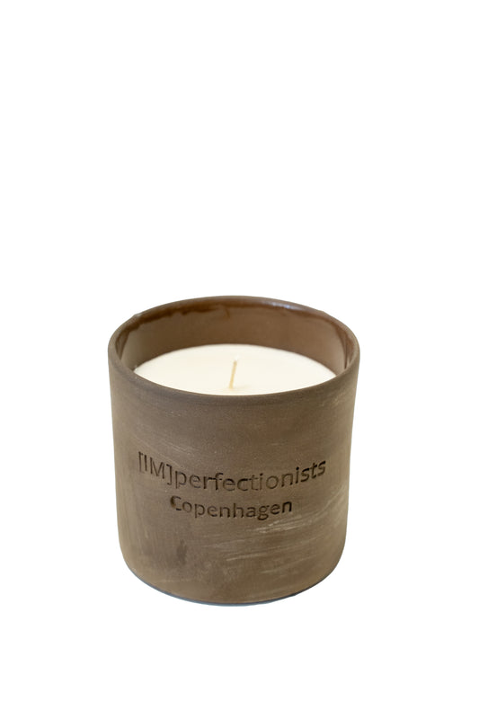 Brown Tiger Ceramic Candle Small – Autumn Sunlight