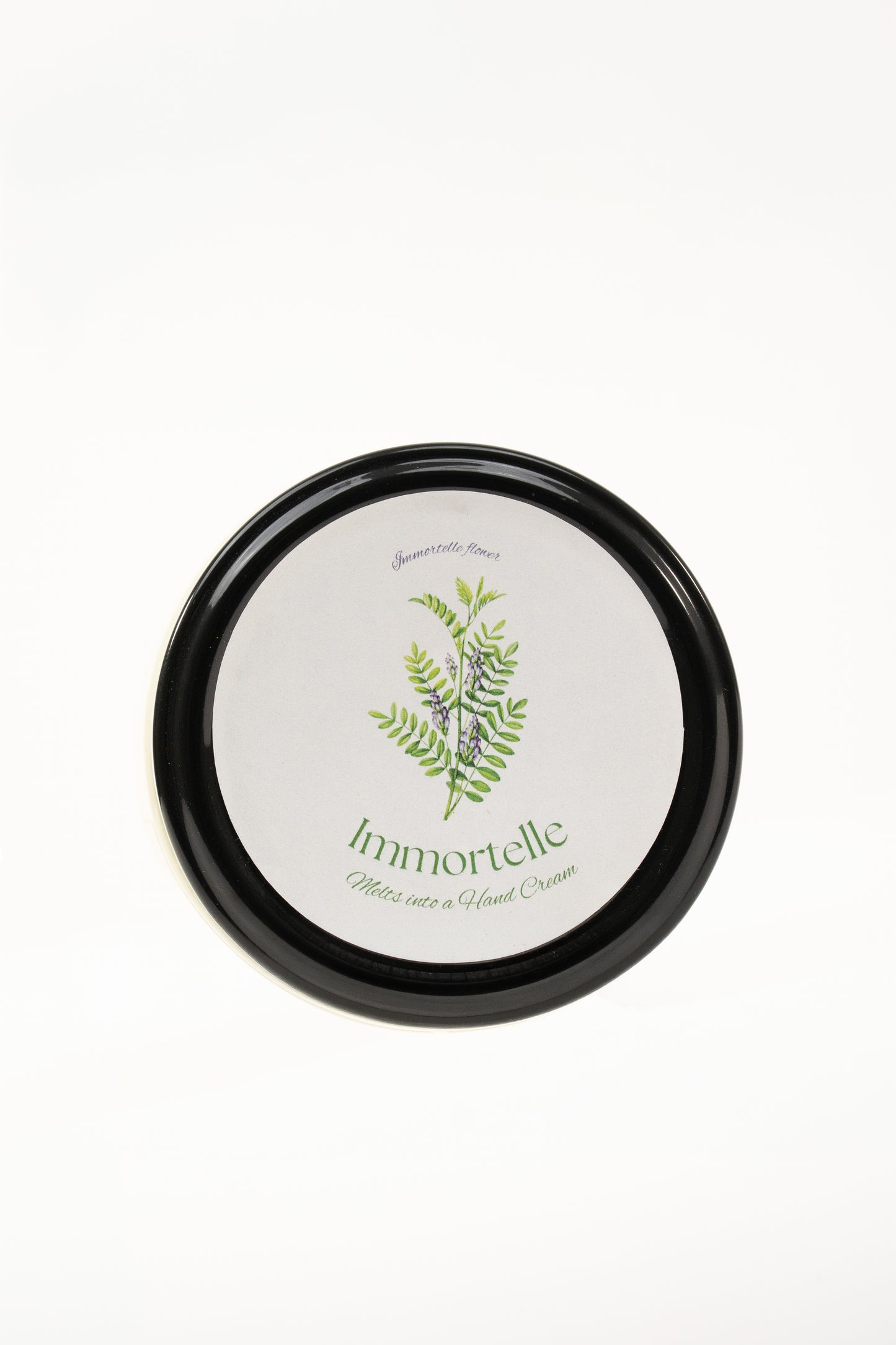 Immortelle Candle Melts into Hand Cream