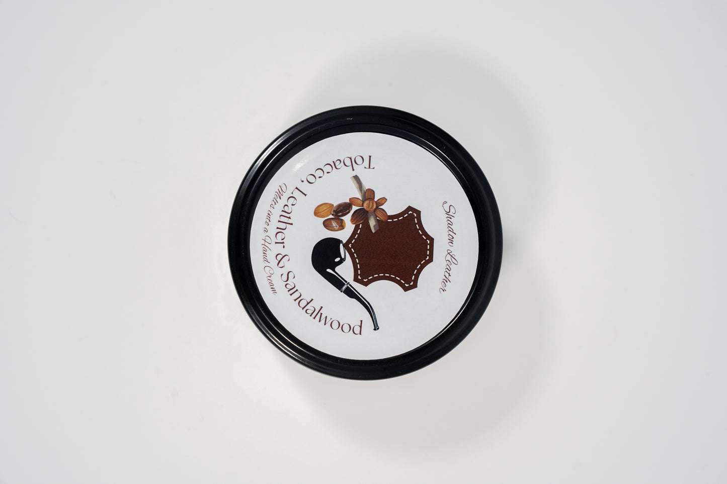 Shadow Leather Candle Melts into Hand Cream
