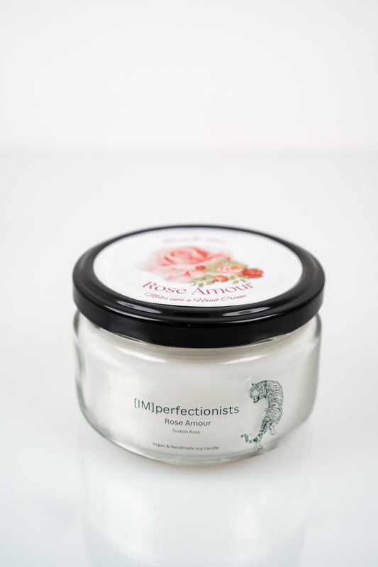 Rose Amour Candle Melts into Hand Cream