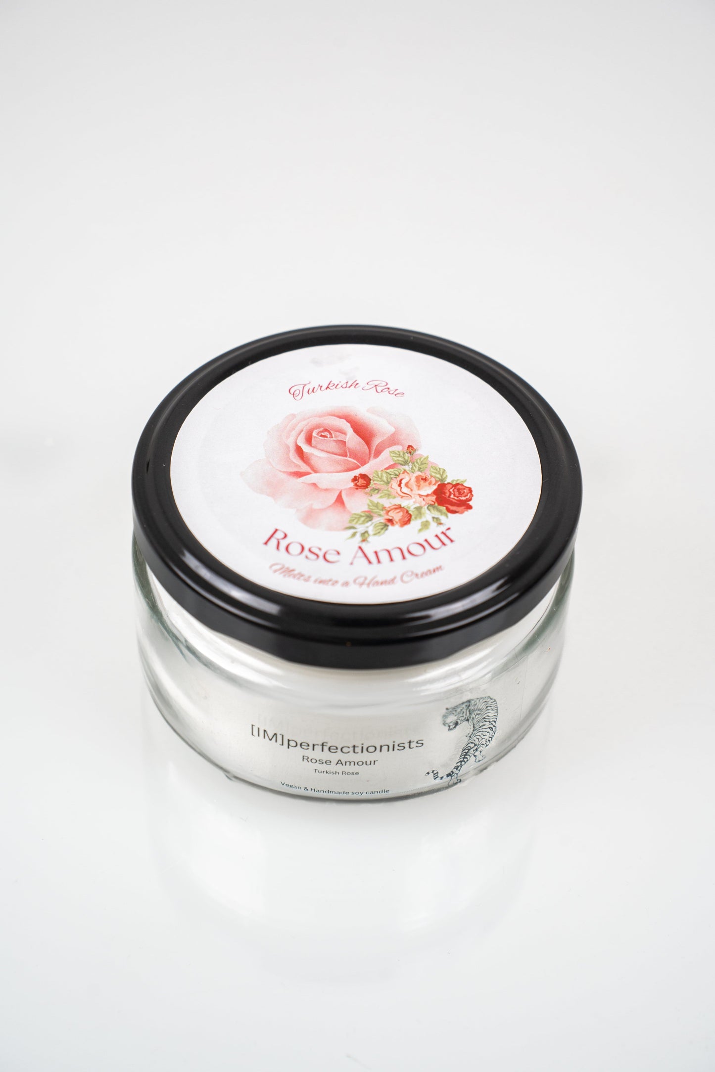 Rose Amour Candle Melts into Hand Cream